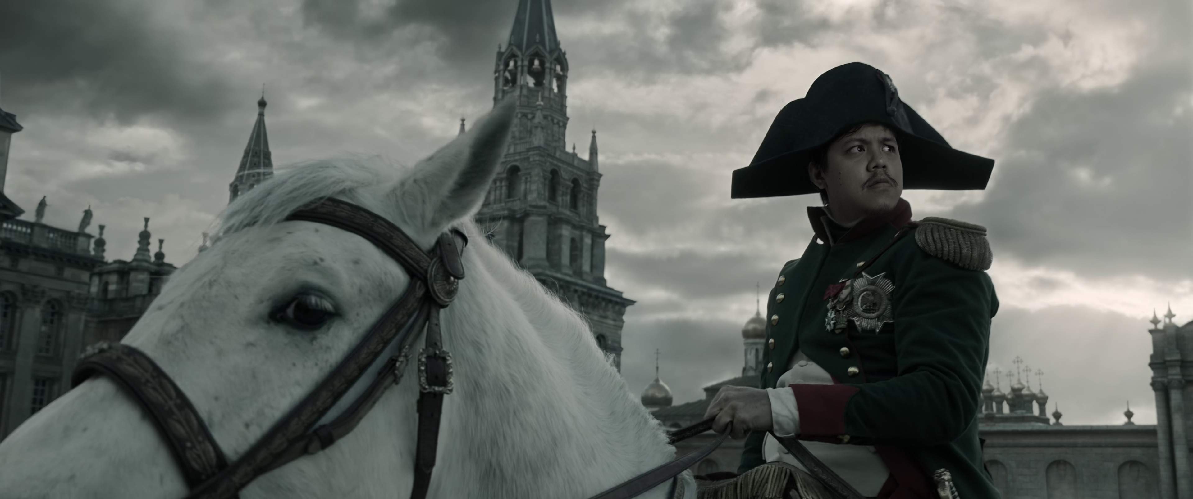 Emperor Lonzie riding his noble steed, Magnus Penis